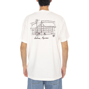 Relaxed Graphic Tee Ecru - Maglietta Girocollo Uomo Crema 112370514  LEE 