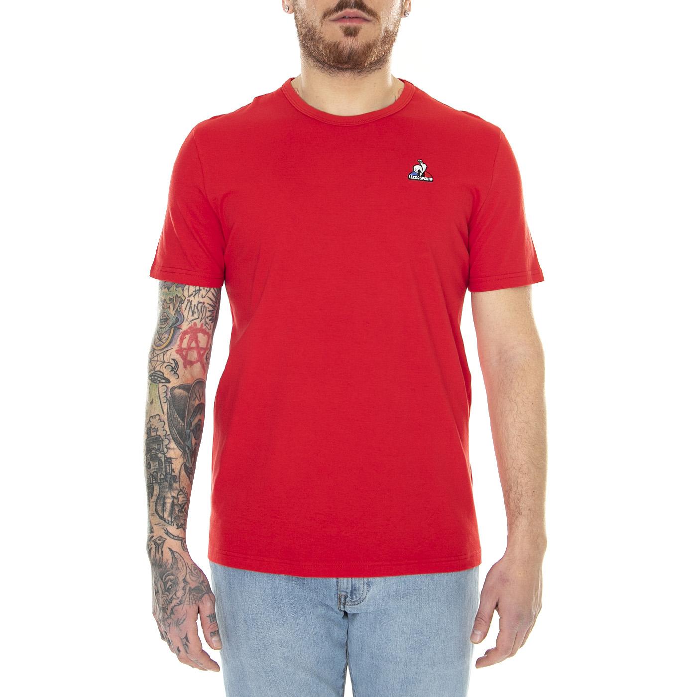 Essential Tee Red - Maglietta Girocollo Uomo Rossa 2120203  LE COQ SPORTIF 