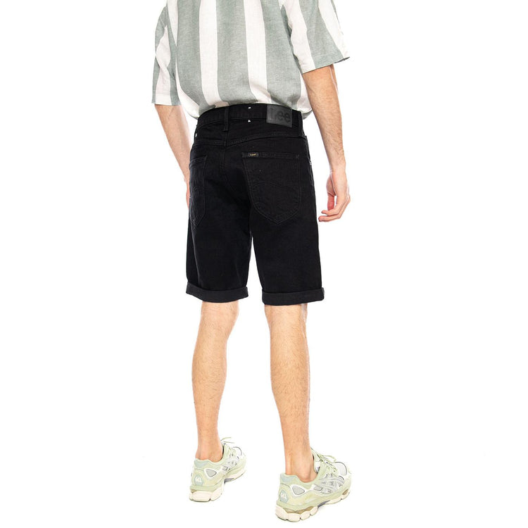 5 Pocket Short Clean Black - Bermuda Denim Jeans Uomo Neri 112376371 BLK LEE 