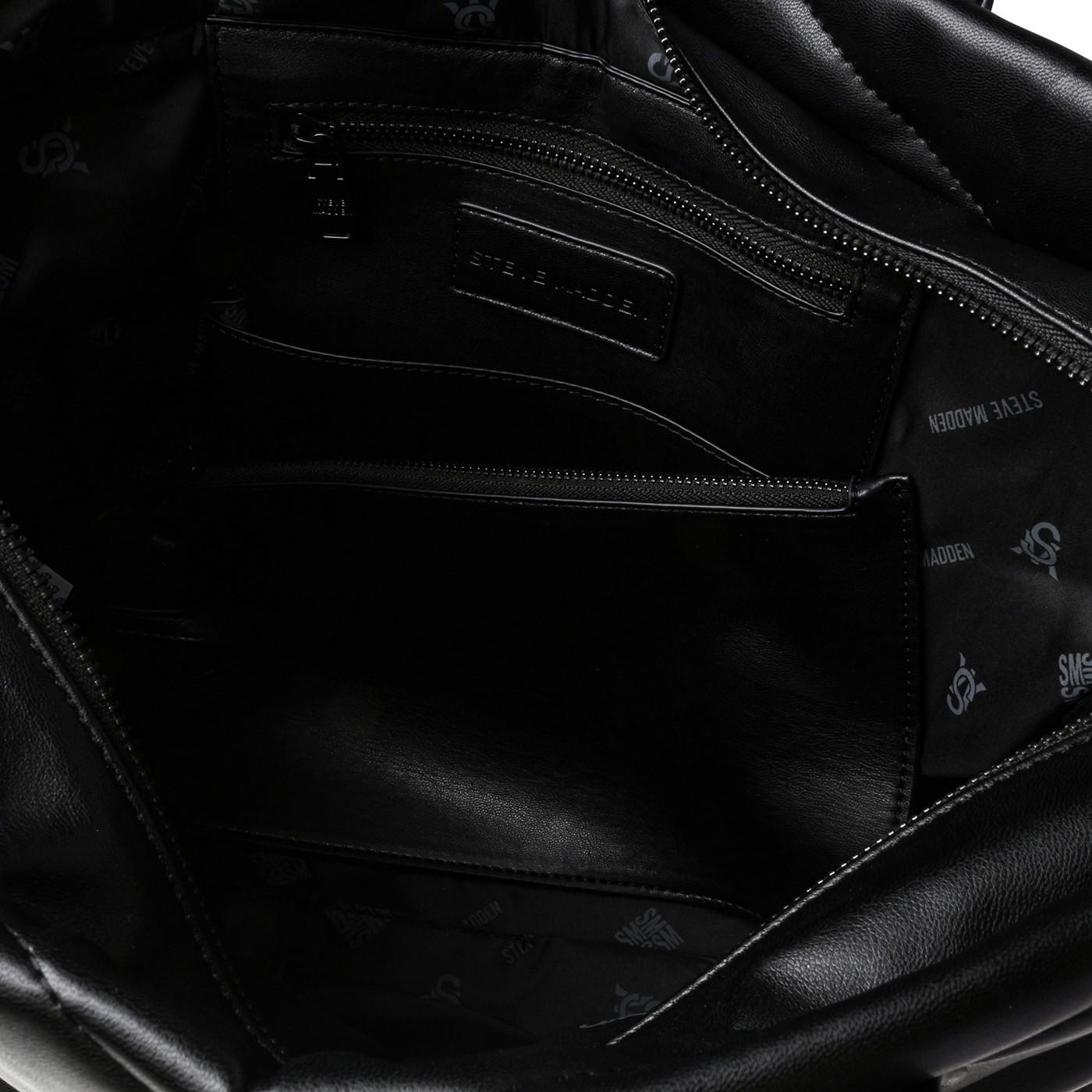BWorking Black / Black Synthetic PU - Borsa a Tracolla Nera SMABWORKING-BBL  STEVE MADDEN 