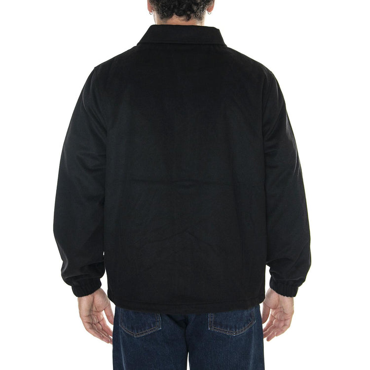 MLB Coaches Jacket Nevyan Black / White - Giacca Invernale Uomo Nera 60424437  NEW ERA 