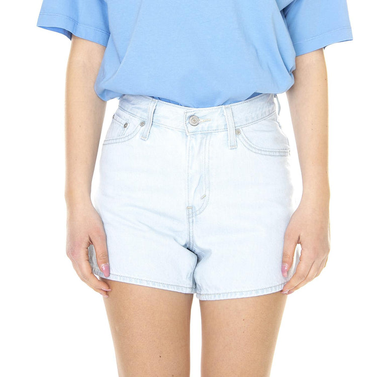 W' 80's Short Mom - Bermuda Denim Jeans Donna Blu A4695-0004  LEVIS 