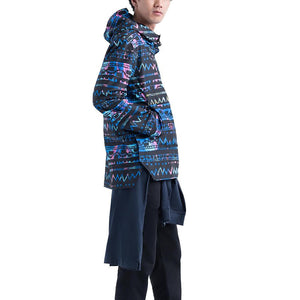 Voyage Anorak Zig Zag Jacket - Black / Blue - Giacca Leggera Uomo Nera / Blu 15003-00090  HERSCHEL 
