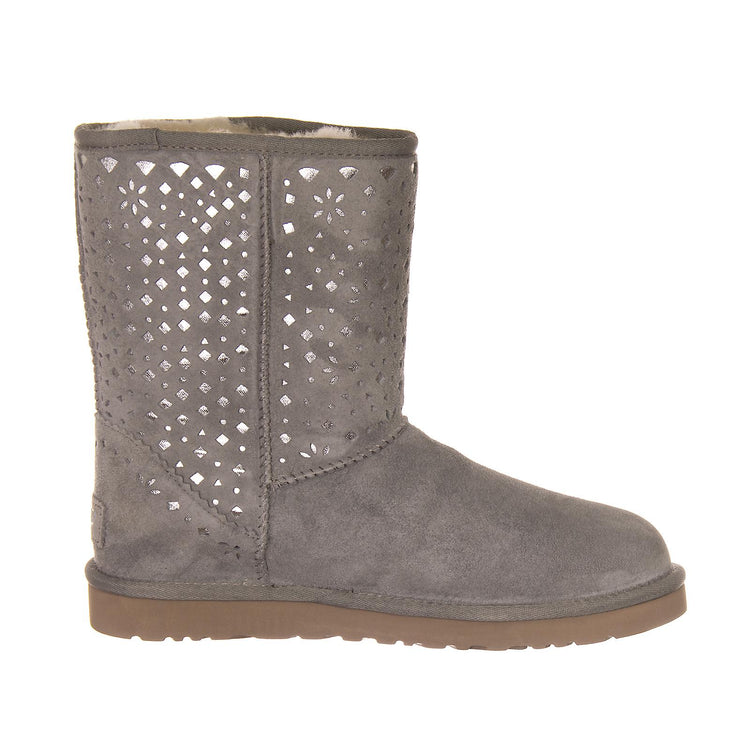 CLASSIC SHORT FLORA LIGHT GREY UGSCLSFLOLGY1010287W  UGG 