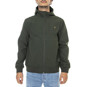 Rudd Softshell Evergreen - Giacca Invernale con Cappuccio Uomo Verde 222F4RFB0357-GRN  FARAH 