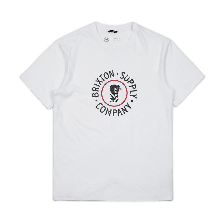BATTALION S/S PRT WHITE 06722-WHITE  BRIXTON 