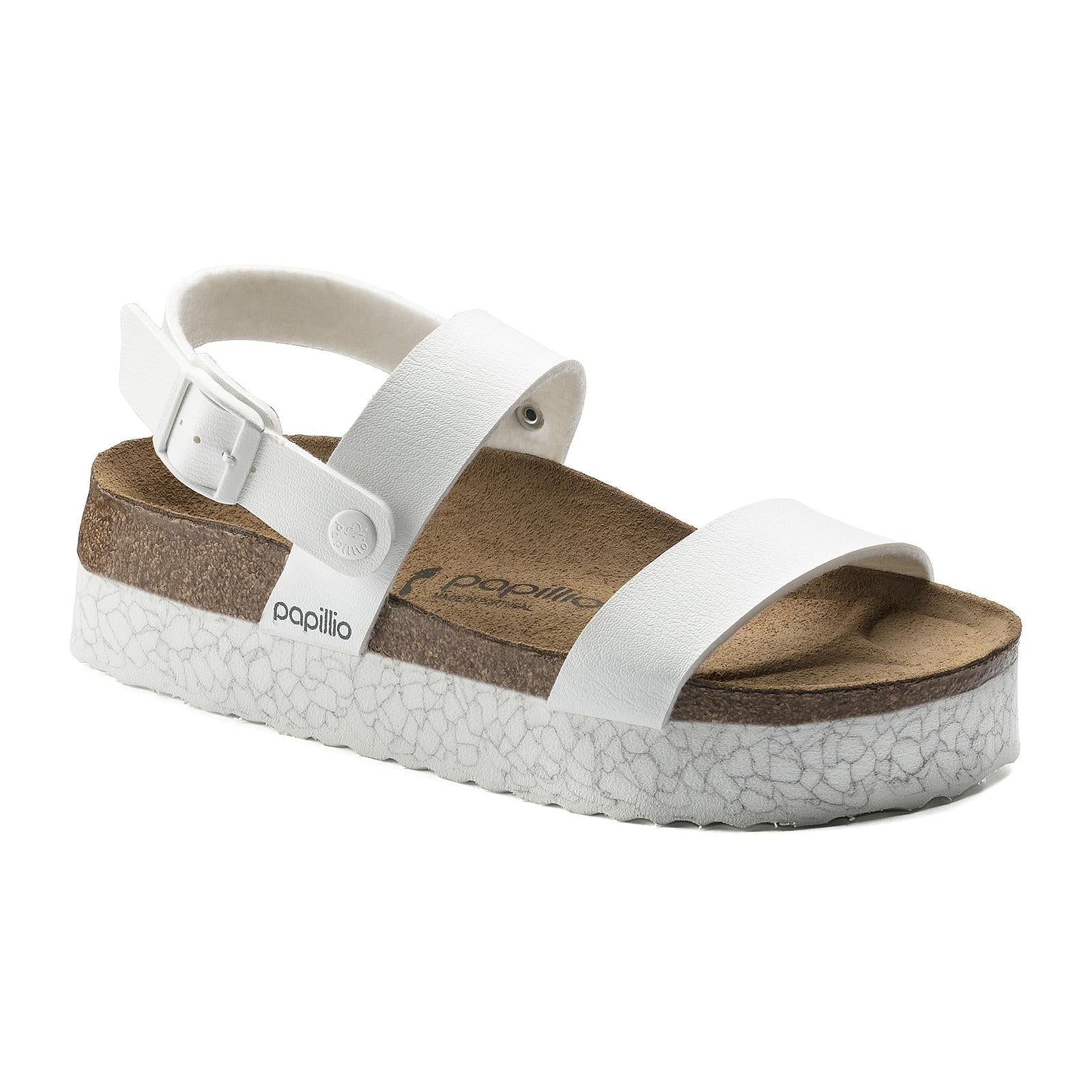 PAPILLIO CAMERON BIRKO FLOR monochrome marble white 111832_4  BIRKENSTOCK 