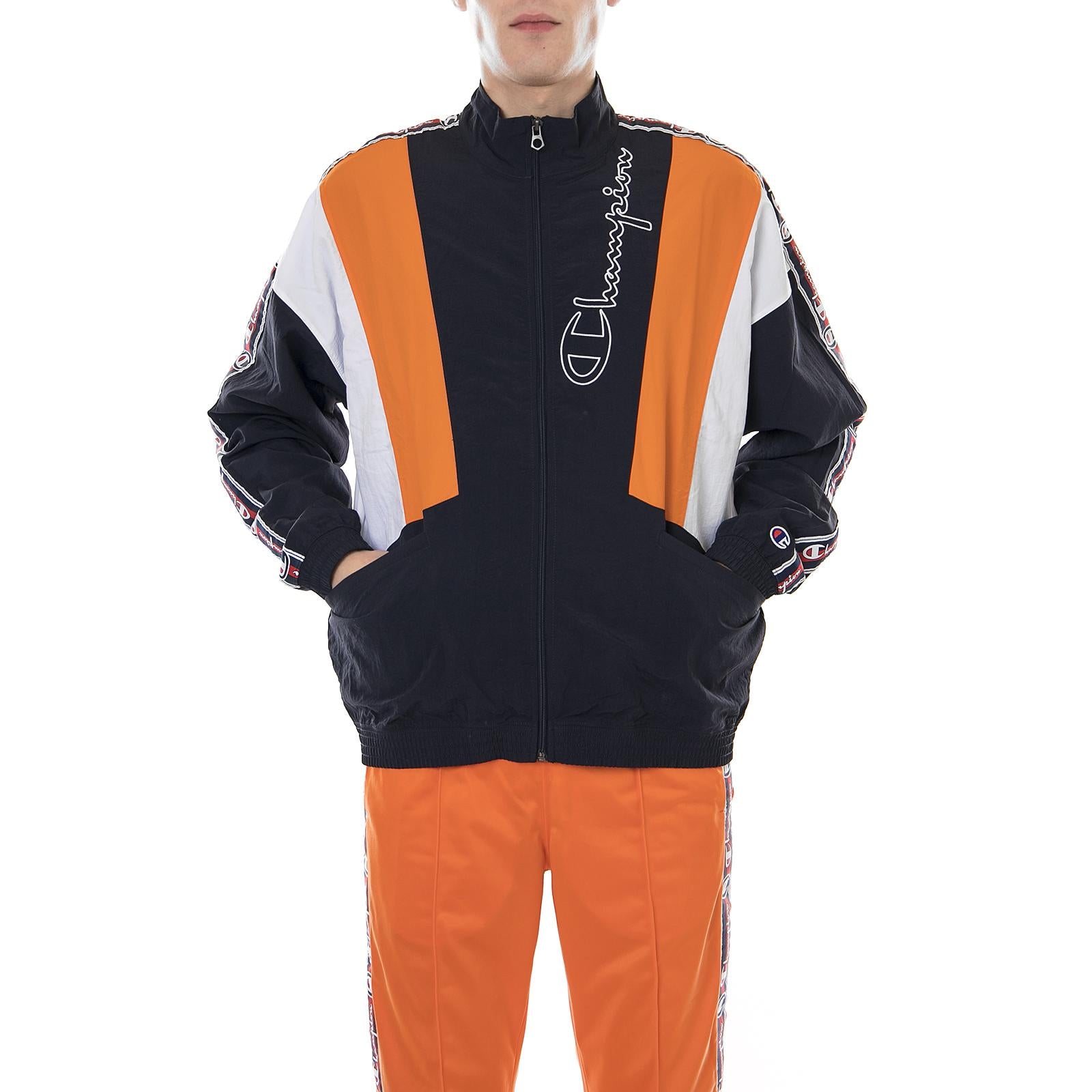Full Zip Top Navy / White / Orange 211988-BS501  CHAMPION 