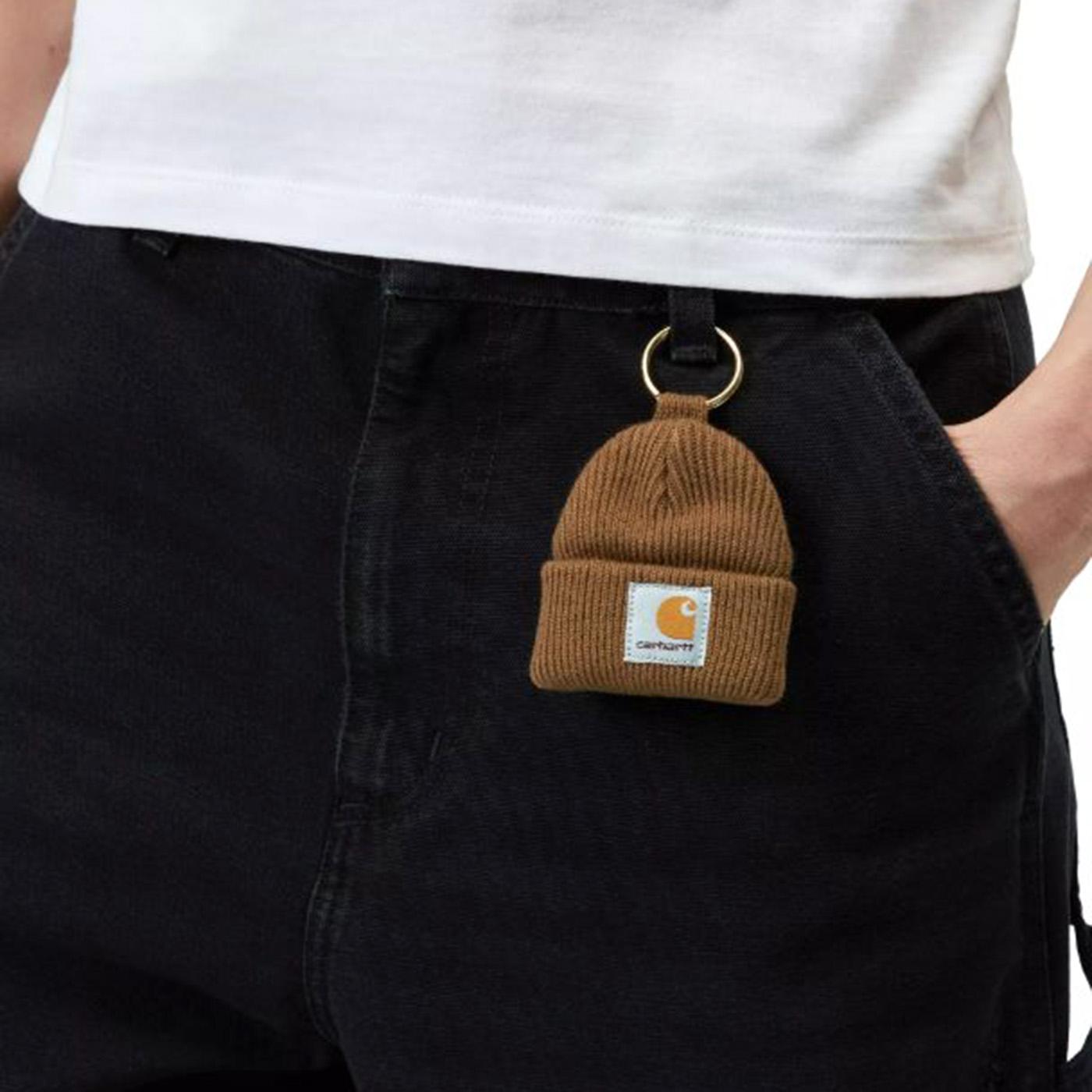 Mini Watch Hat Keychain Hamilton Brown - Portachiavi Marrone I036420 HZXX CARHARTT WIP 