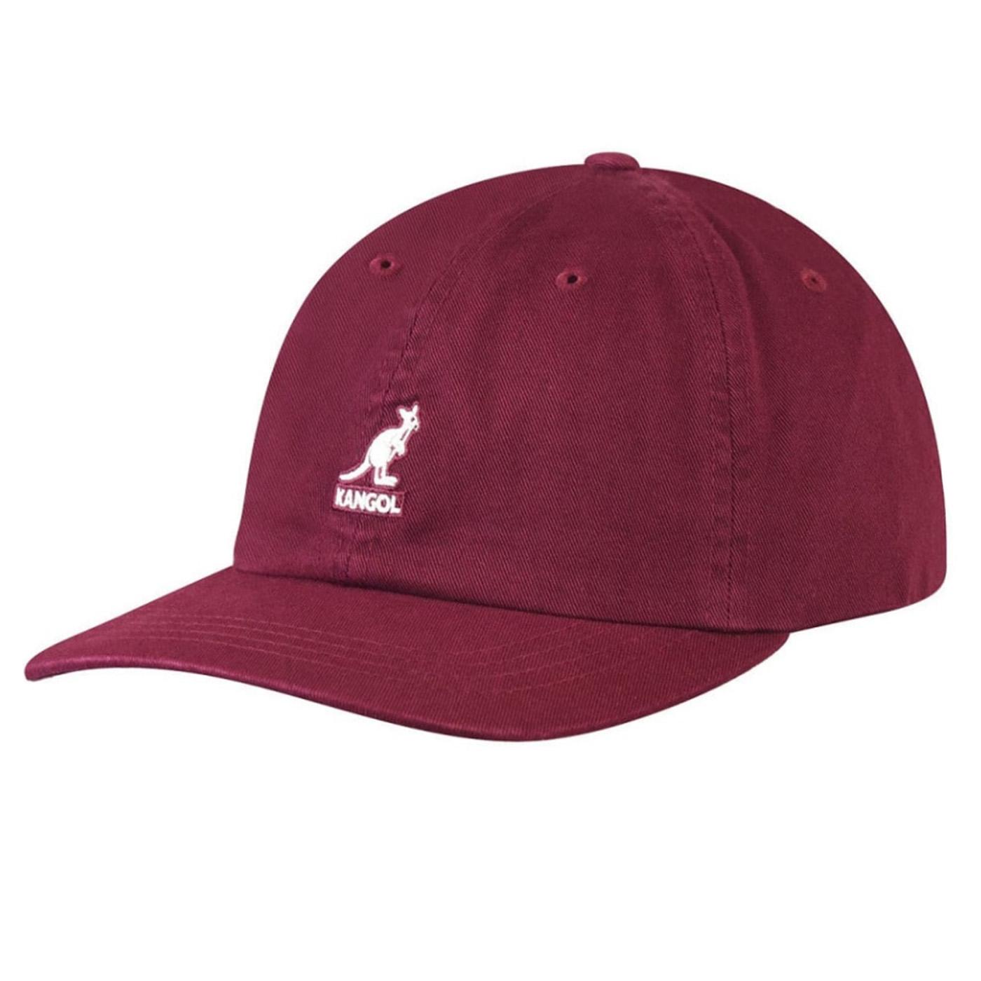 Washed Baseball Cordovan - Cappellino con Visiera Bordeaux K5165HT-CR216  KANGOL 