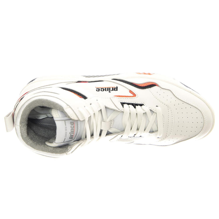 FST847 White / Coral - Scarpe Profilo Alto Uomo Bianche PEMFST847-WHC  PRINCE 