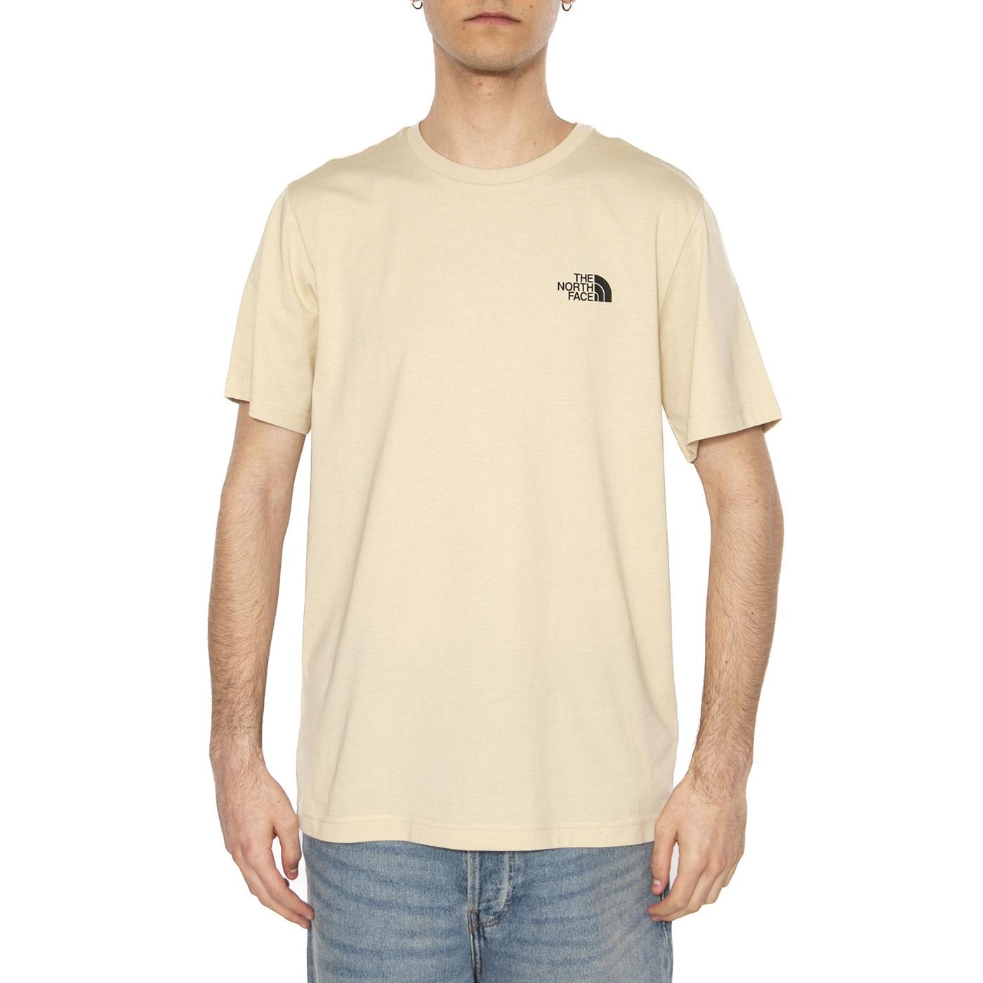 Men's S/S Simple Dome Tee - Maglietta Girocollo Uomo Beige NF0A87NG3X41  THE NORTH FACE 