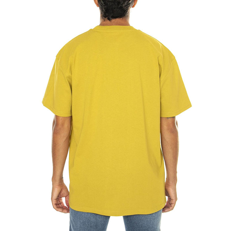 S/S American Script T-Shirt Golden Olive - Maglietta Girocollo Uomo Gialla I029956.29SXX  CARHARTT WIP 