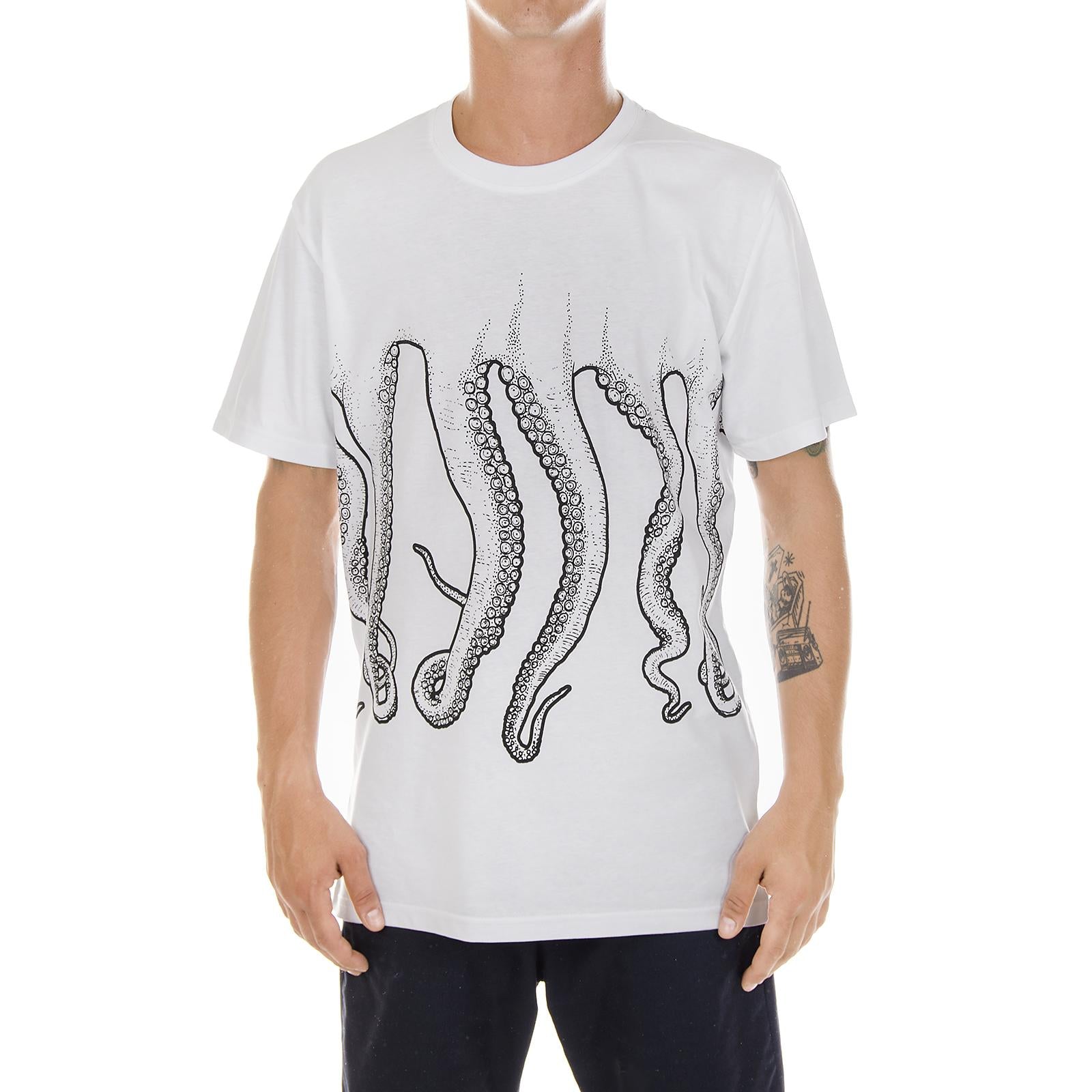 OCTOPUS OUTLINE TEE BLACK WHITE 94241_4  OCTOPUS 