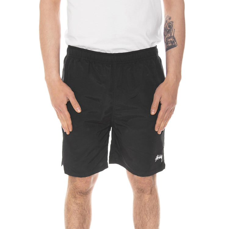 STOCK ELASTIC WAIST SHORT II BLACK 113093-BLACK  STUSSY 