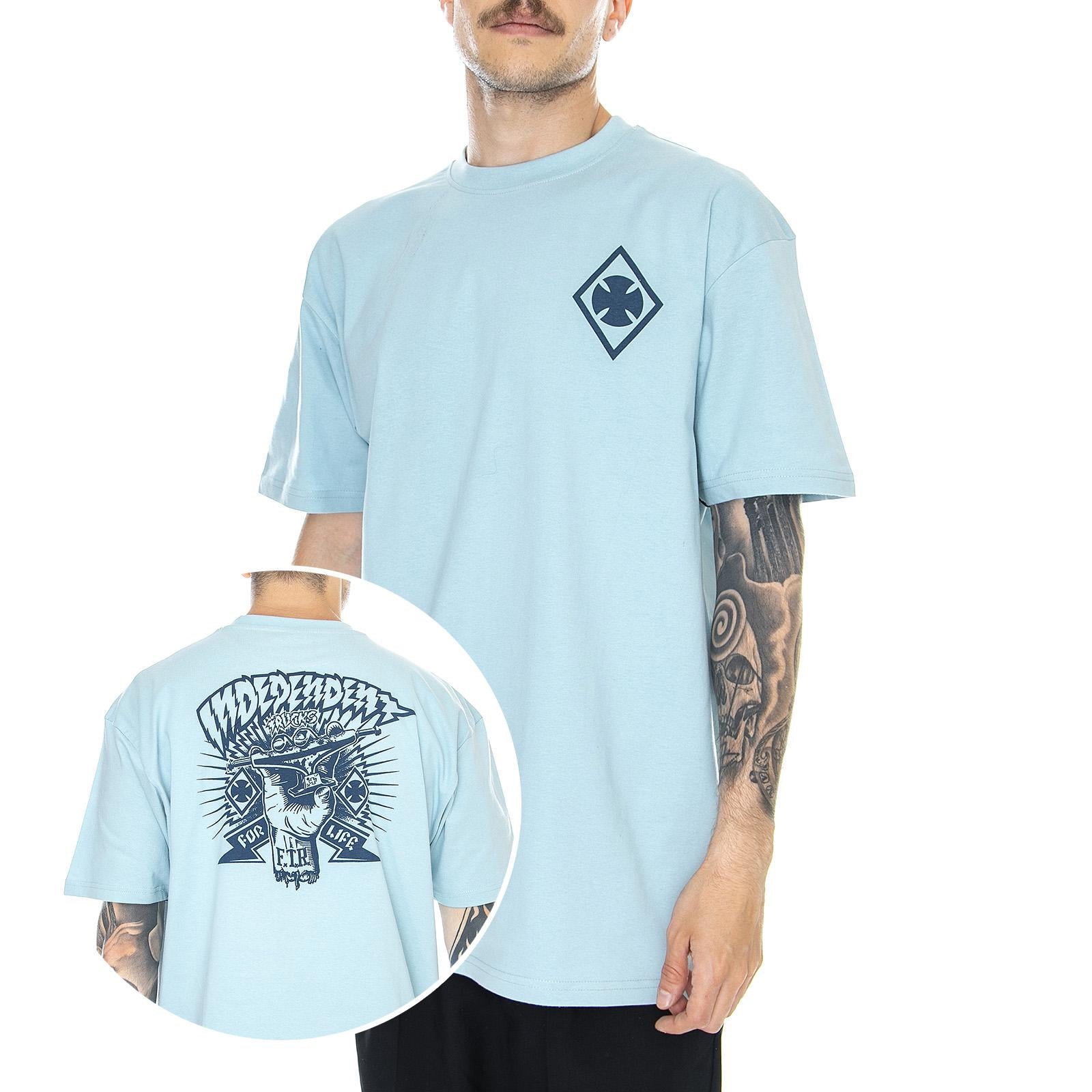  Ripped T-Shirt-Work Blue  INDEPENDENT 