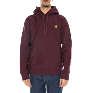 Hooded American Script Sweat Rondo - Felpa con Cappuccio Uomo Bordeaux I028279.33KXX . CARHARTT WIP 