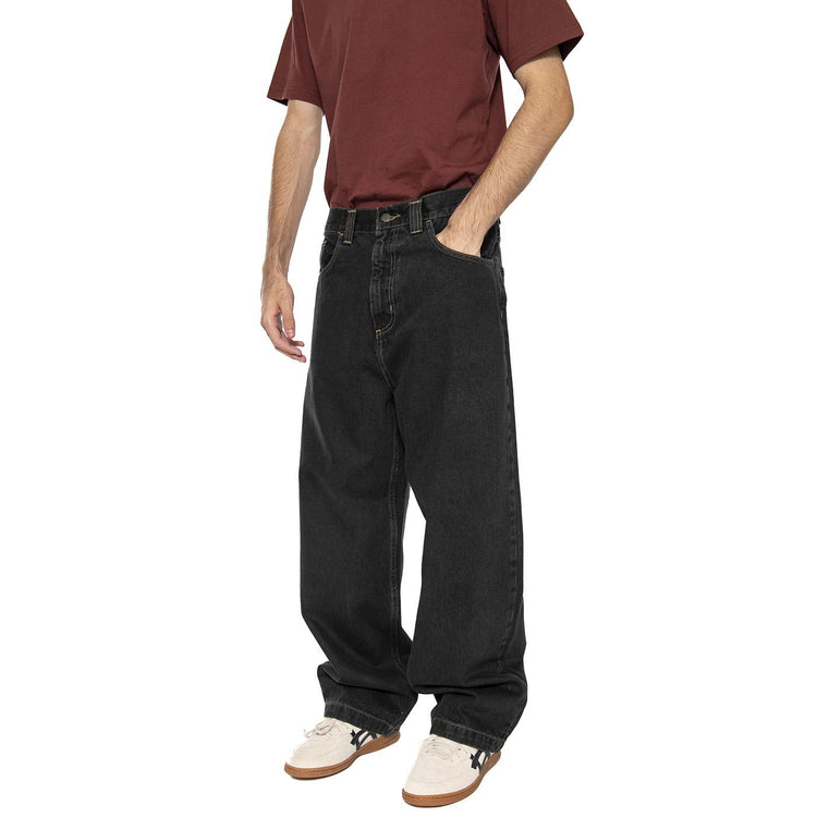 Carhartt WIP Brandon Pant Cotton Smith Jeans Black Stone Washed - Pantaloni Uomo Neri I035893.89.06 . KAWASAKI 