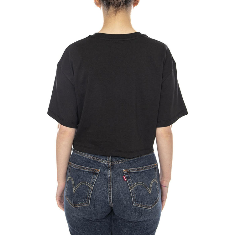 ELLIPSE RELAX CROP SS - Maglietta Girocollo Donna Nera VN000XDW BLK1 VANS 