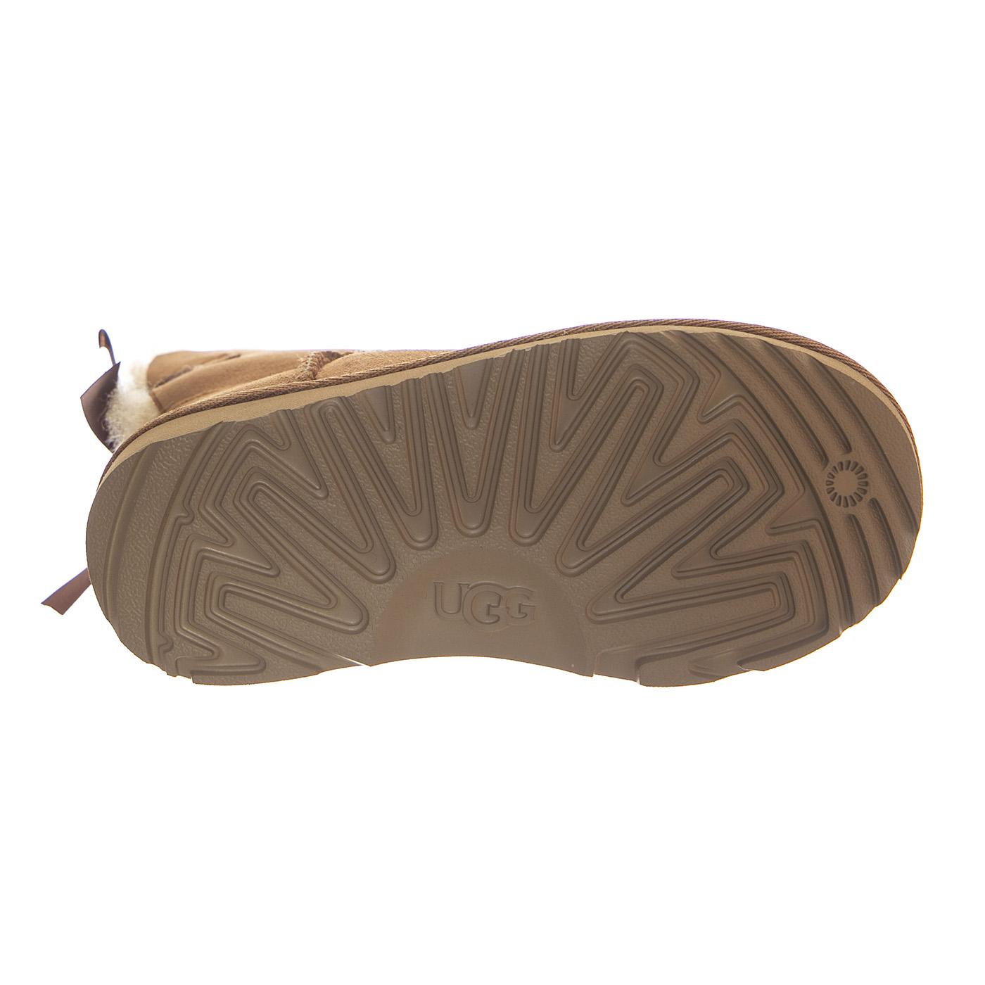 MINI BAILEY BOW II CHESTNUT - Stivaletti Bambino Marroni UGKBLBOWMCN1017397K . UGG 