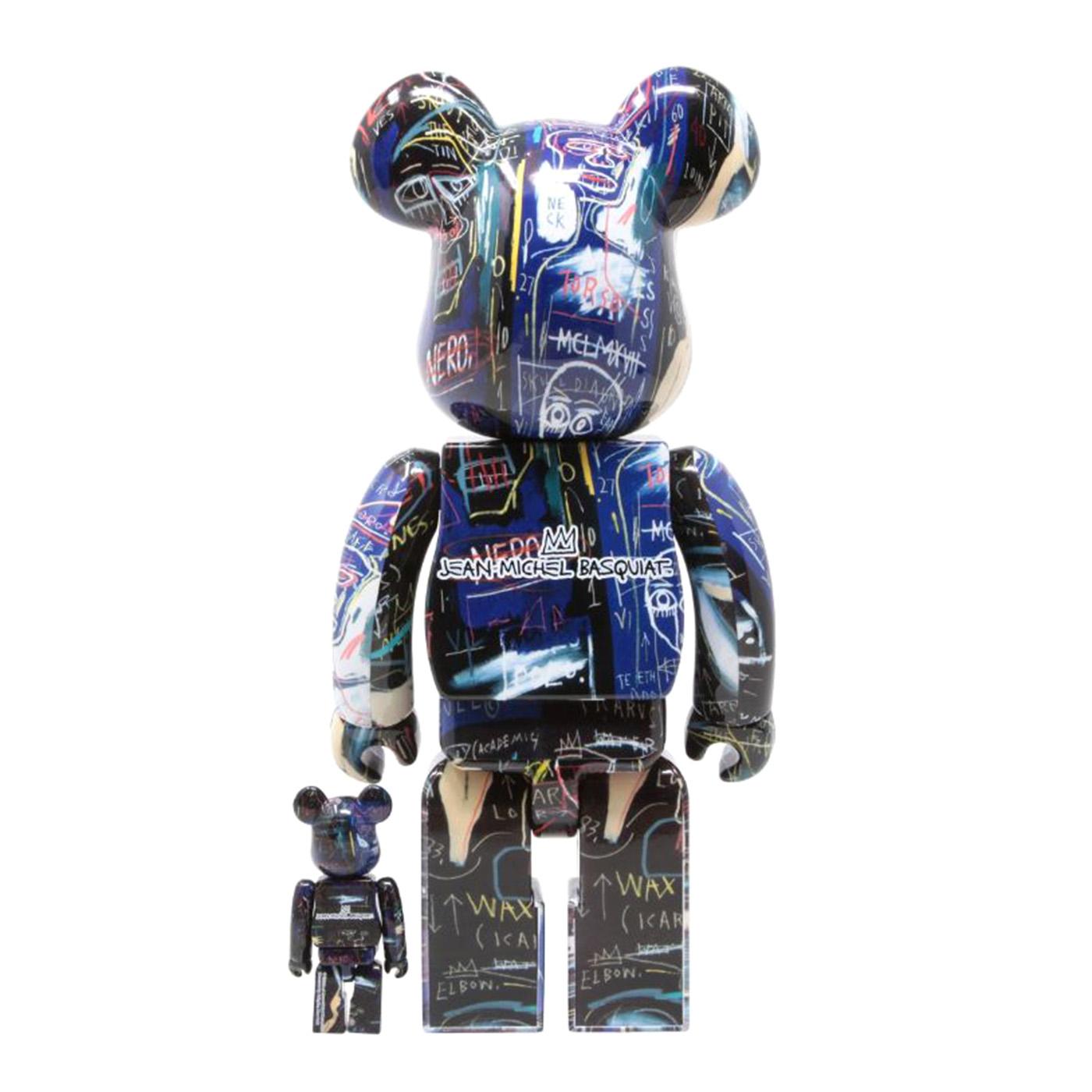 BE@RBRICK Jean-Michel Basquiat #7 100% & 400% - Toy Multicolore MDTBASQUIAT  MEDICOM TOY 