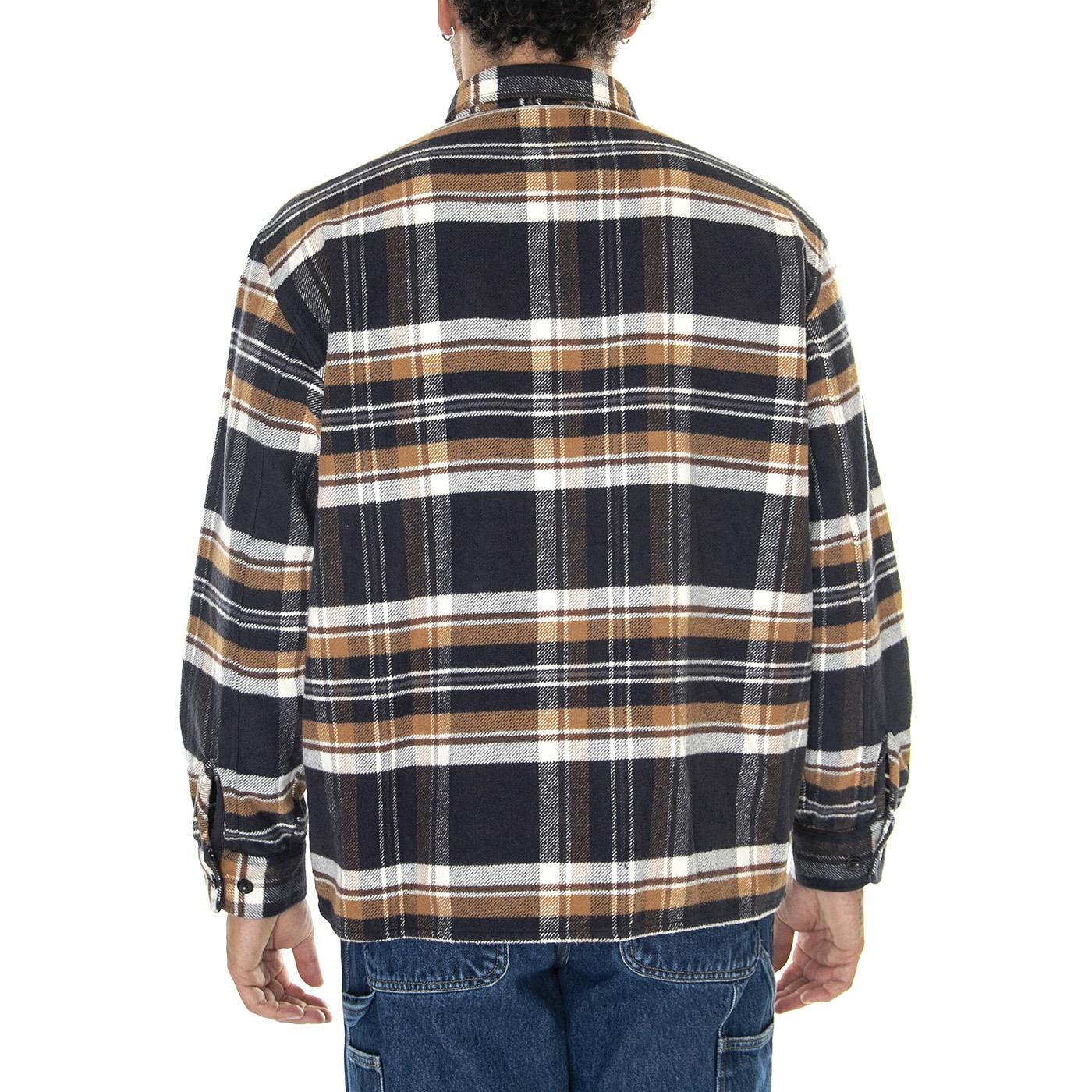 Sebastian Shirt LS Navy / Brown - Camicia Uomo Multicolore I032582.1WO.67.  EDWIN 