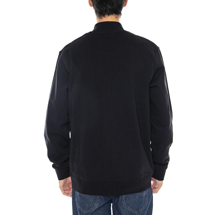 Funnel Neck Zip Black - Felpa Collo Alto con Zip Integrale Uomo Nera 112350548 . WRANGLER 