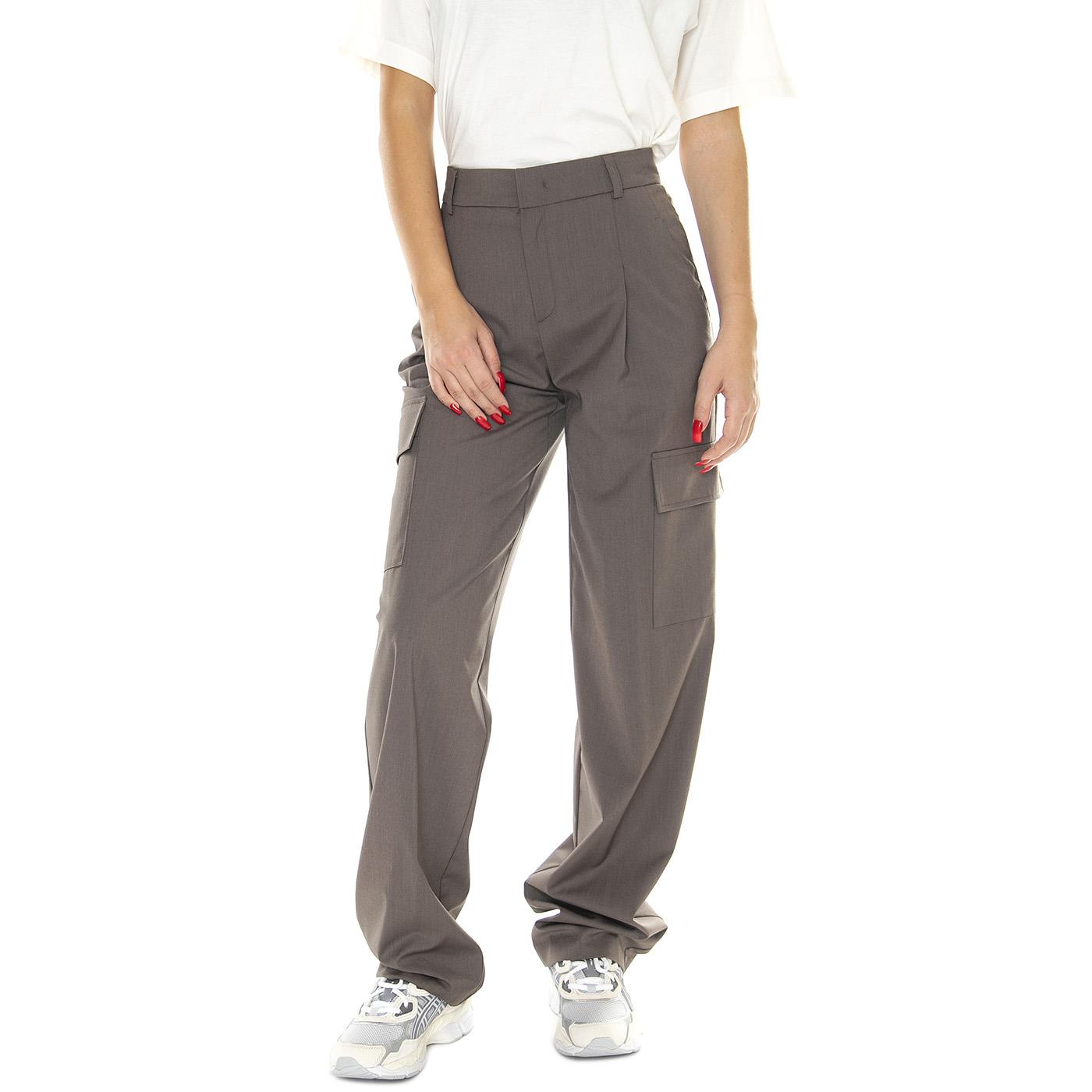 Pantalone Donna 940 Grey - Pantaloni Donna Grigi W261FAYE551W593-940  SKILLS 