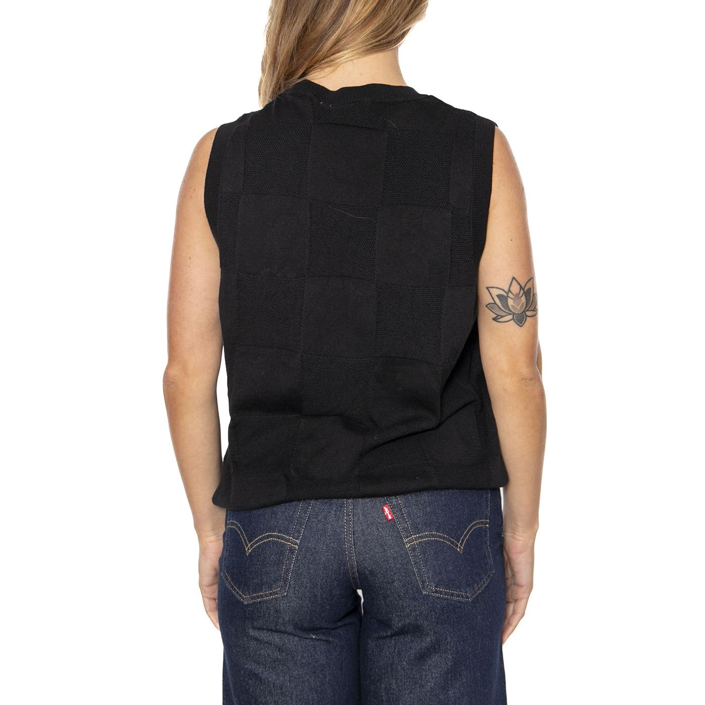 W' Checker Vest Sweater Black - Maglia Donna Nera I034544.89XX  CARHARTT WIP 