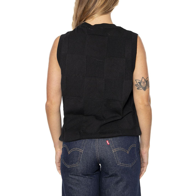 W' Checker Vest Sweater Black - Maglia Donna Nera I034544.89XX  CARHARTT WIP 