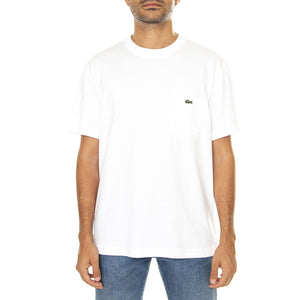 T-Shirt TH2827-001 - Maglietta Girocollo Uomo Bianca TH2827-001 . LACOSTE 