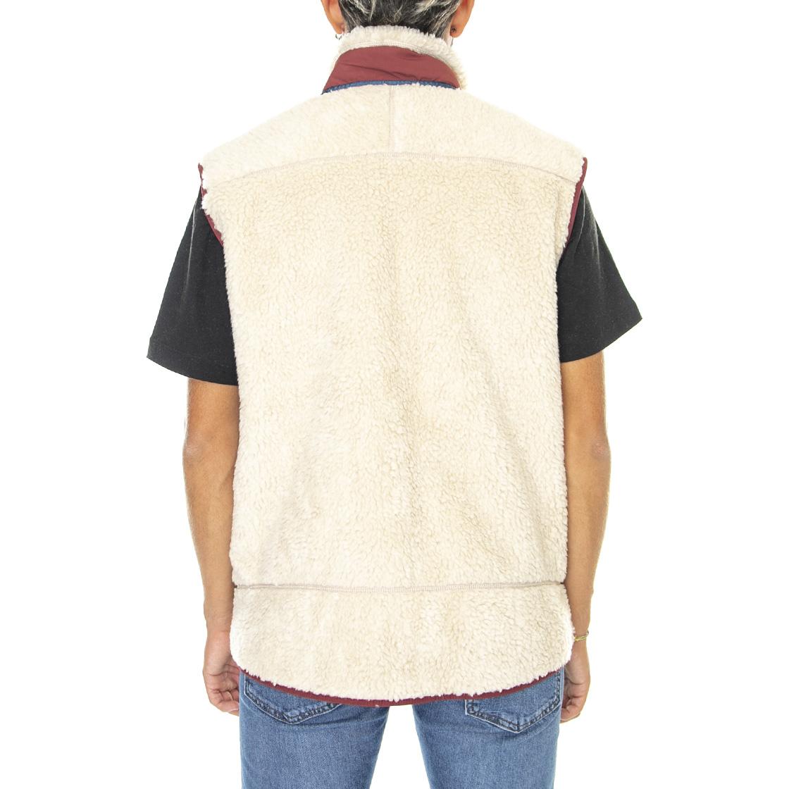 M's Classic Retro-X Vest Dark Natural w/Sequoia Red - Giacca Invernale Smanicata Uomo Beige 23048-DNSQ  PATAGONIA 