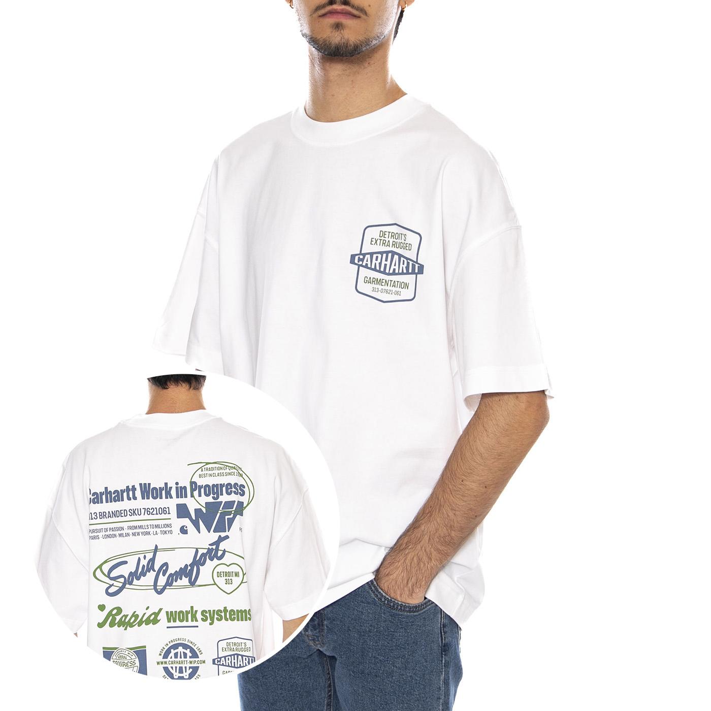 S/S Networks T-Shirt White - Maglietta Girocollo Uomo Bianca I035624.02XX . CARHARTT WIP 
