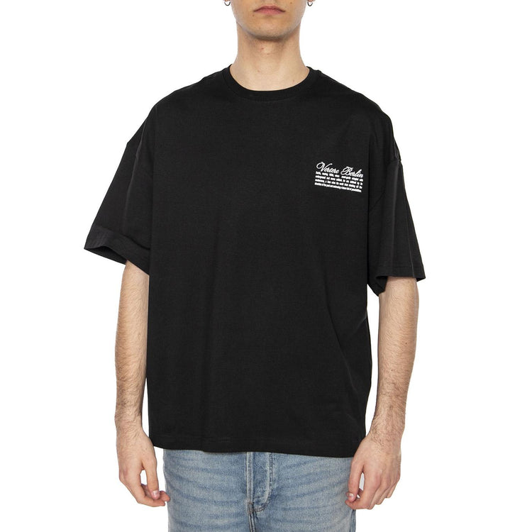 20s T-Shirt Black - Maglietta Girocollo Uomo Nera VER-T291-BLK  VERTERE BERLIN 