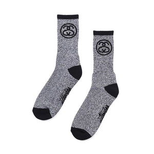 SS-LINK SOCKS BLACK/WHITE 138574-BLACK/WHITE  STUSSY 
