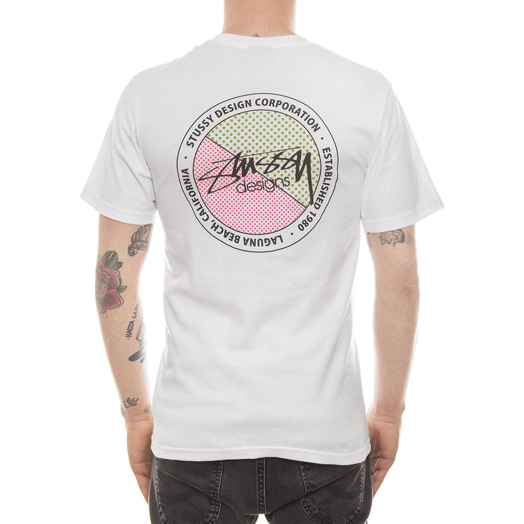 HALFTONE DOT TEE WHITE 1904016-WHITE  STUSSY 