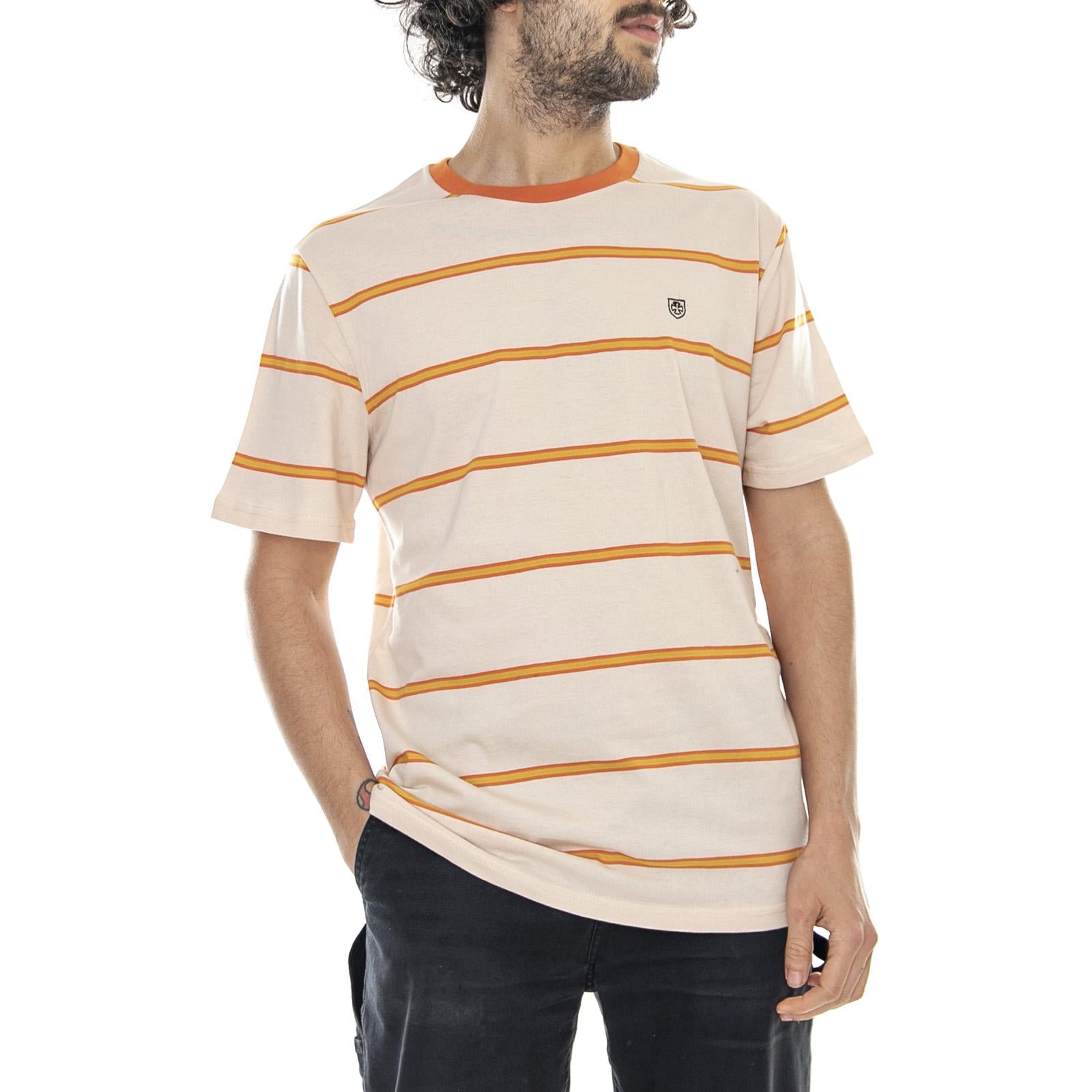 Indy Collabo Deputy - Orange/Tan - Maglietta Girocollo Uomo 02602-ORTAN . BRIXTON 