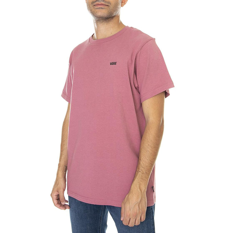 Left Chest Logo - Maglietta Girocollo Uomo Rosa / Deco Rose VN0A7RSRYRT1  VANS 