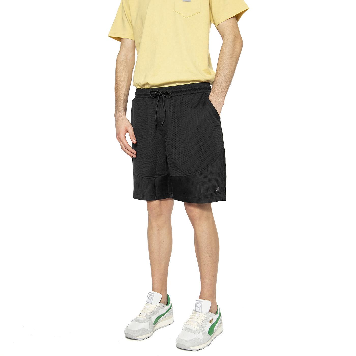 Shield Mesh Short - Bermuda Uomo Neri 04287-BLACK  BRIXTON 