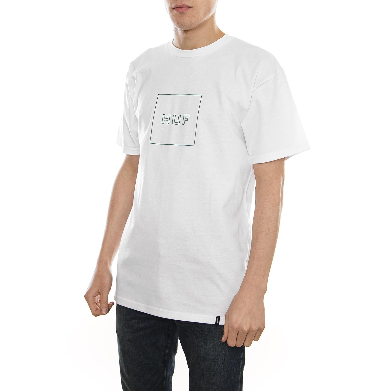BOX LOGO TEE WHITE TS00323-WHITE  HUF 