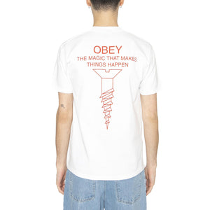 Obey Magic Tee White - Maglietta Girocollo Uomo Bianca 165264145-WHT  OBEY 