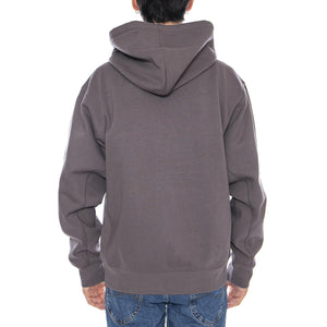 Hooded American Script Jacket Porphyry - Felpa con Cappuccio Uomo Grigia I033063.33CXX . CARHARTT WIP 