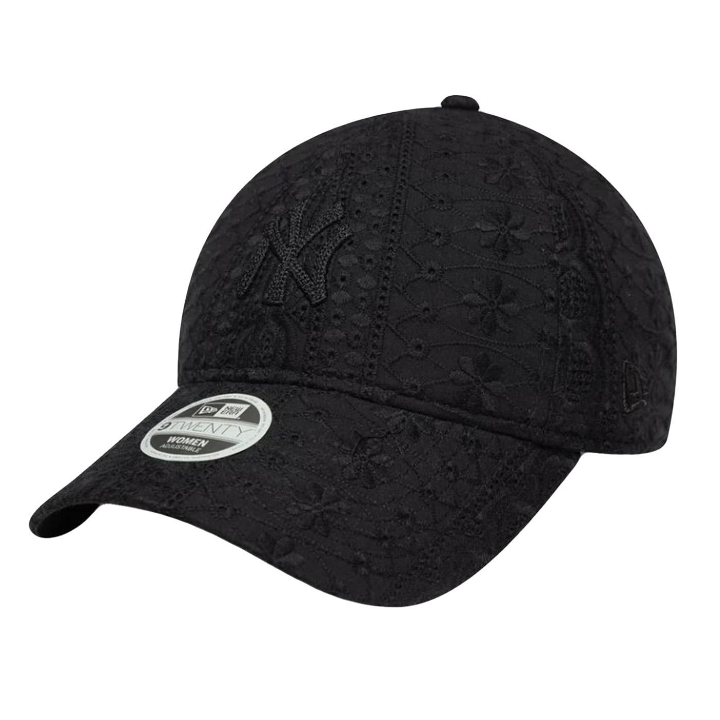 FEMALE BRODERIE 9TWENTY® NEW YORK YANKEES BLACK - Cappellino con Visiera Nero<BR/><BR/> 60667493 BLK NEW ERA 