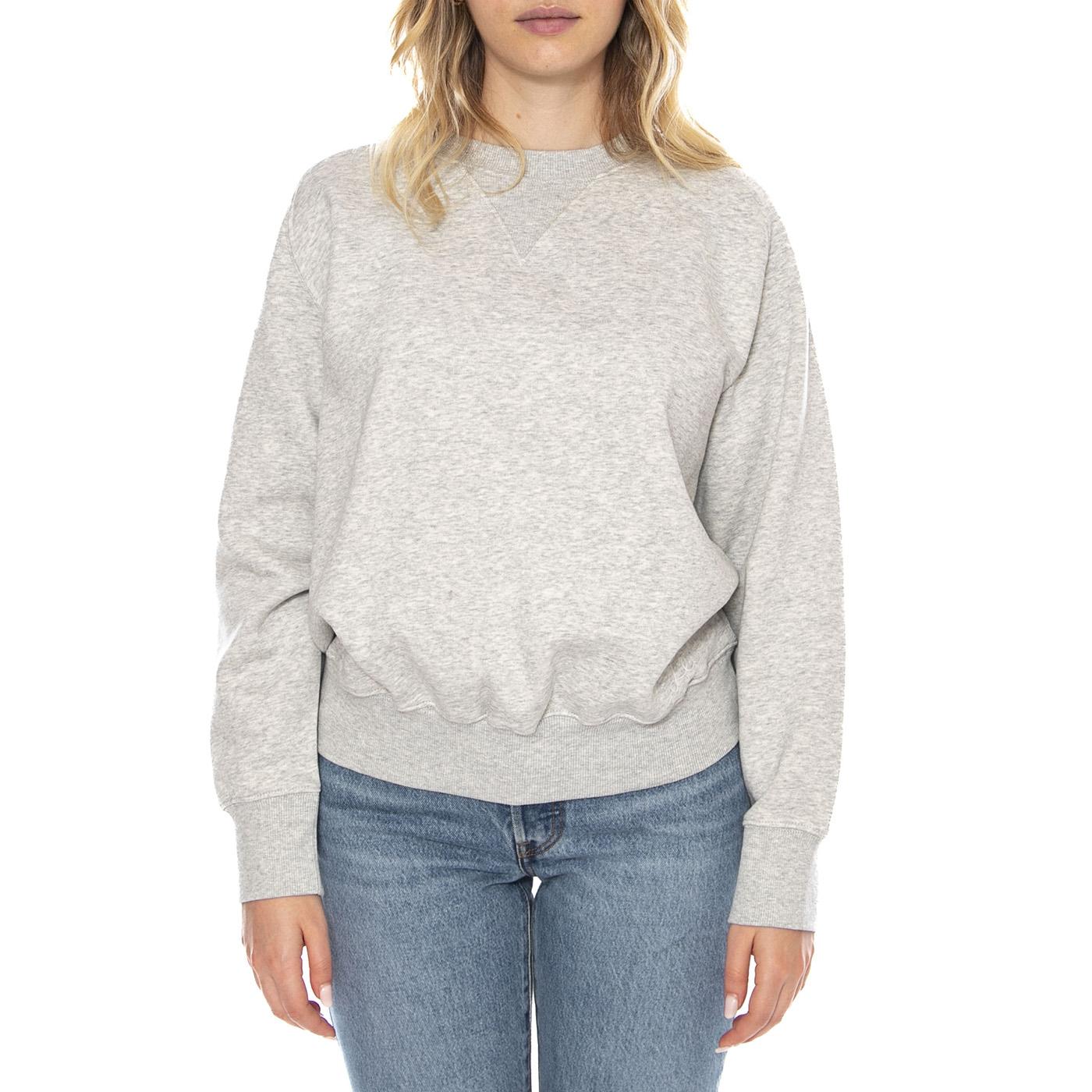 Raglan Crew SWS Grey Heather -- Maglione Donna Grigia 112371560 . LEE 