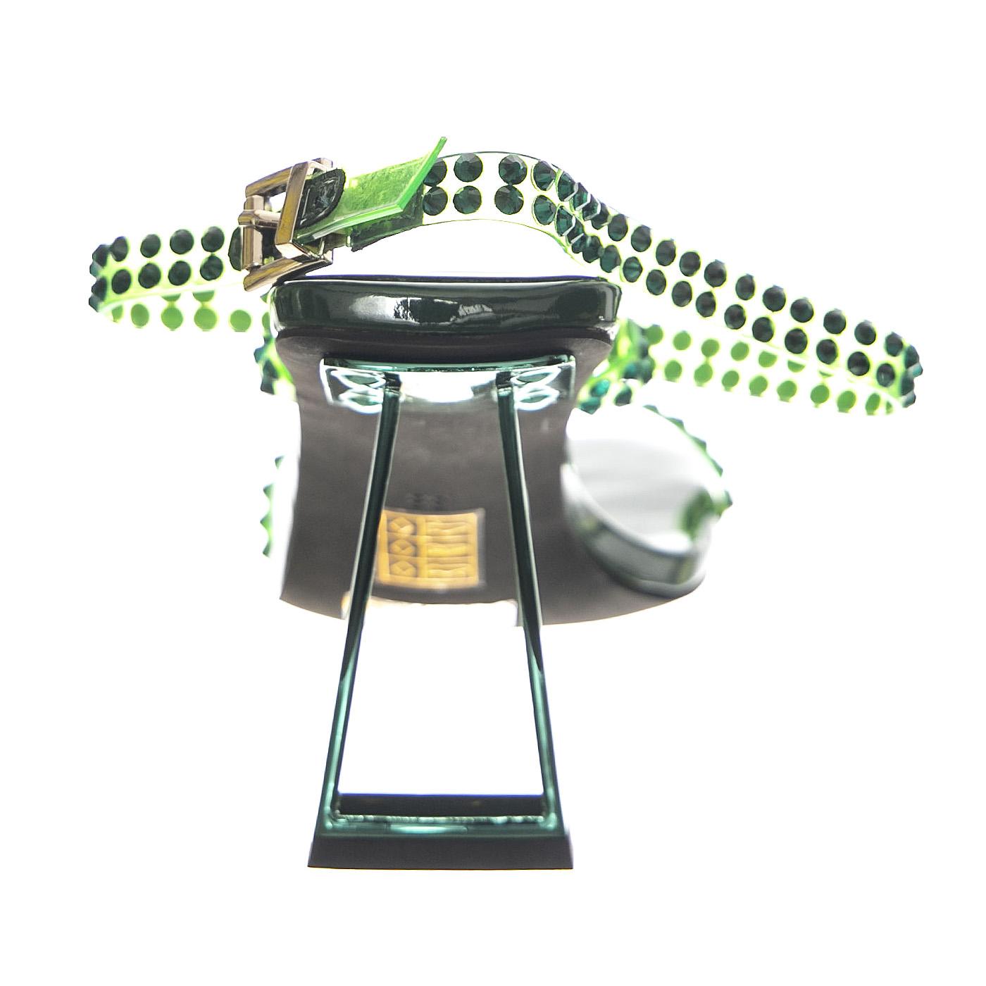 Favored Green Patent - Sandali Donna Verdi JCSR808LA-201-GRN  JEFFREY CAMPBELL 