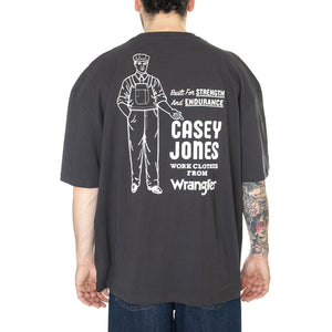 Graphic Tee Faded Black - Maglietta Girocollo Uomo Nere W7BBEEXV6  WRANGLER 