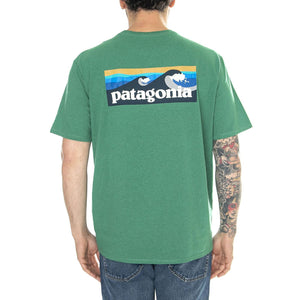 M's Boardshort Logo Pocket Responsibili-Tee GTRN - Maglietta Girocollo Uomo Verde 37655-GTRN  PATAGONIA 