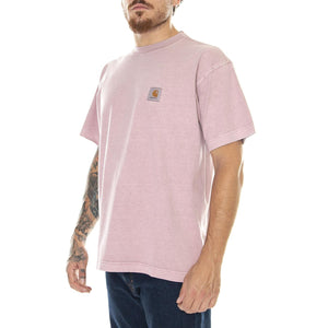 S/S Vista T-Shirt Glassy Pink / Garment Dyed - Maglietta Girocollo Uomo Rosa I030780.1NJGD  CARHARTT WIP 