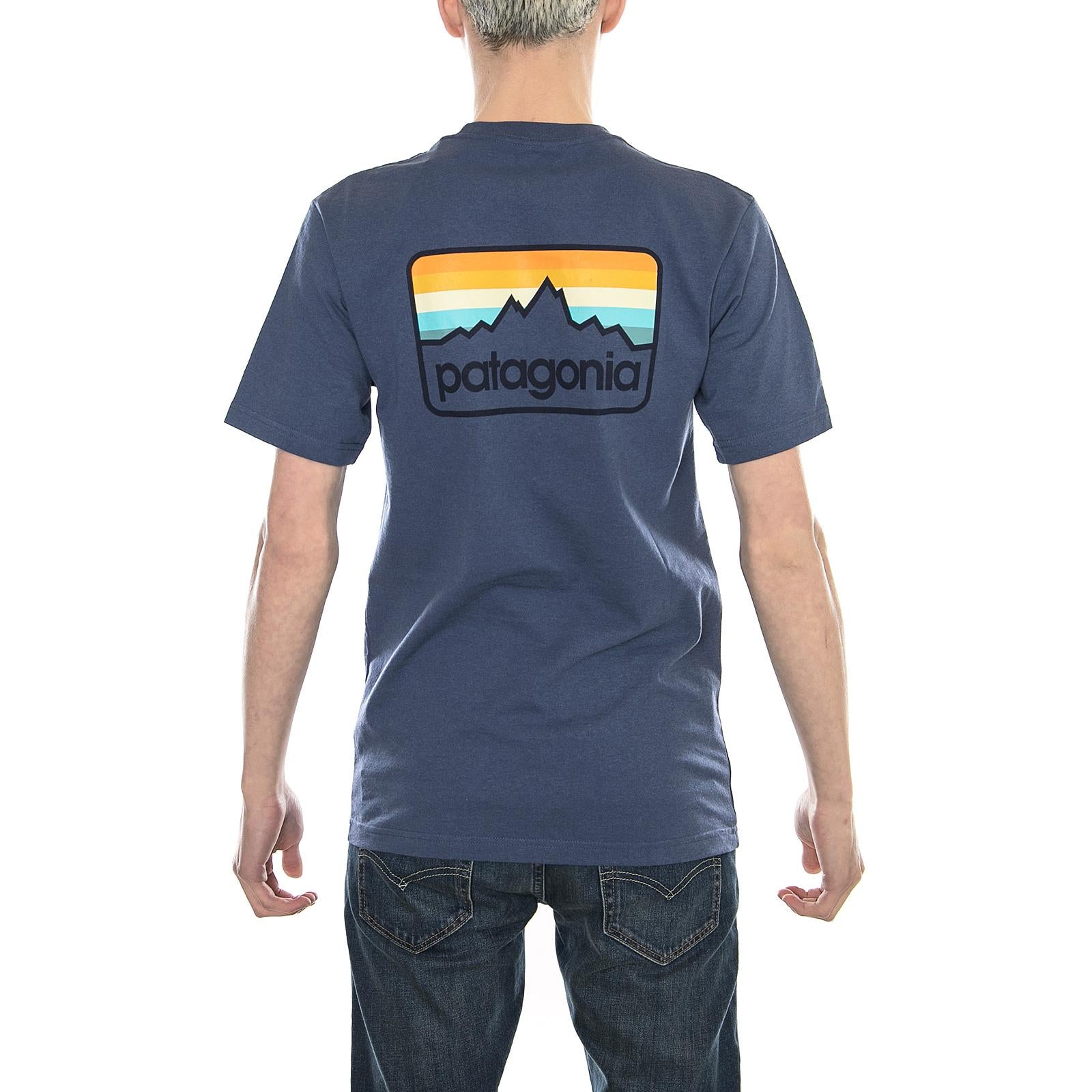 Line Logo Badge Responsibili-Tee Dolomite Blue 39045-DLMB  PATAGONIA 