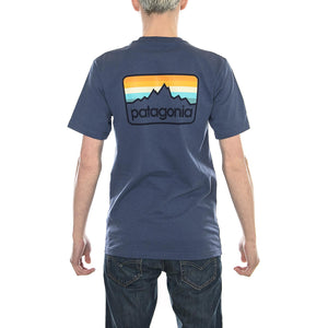 Line Logo Badge Responsibili-Tee Dolomite Blue 39045-DLMB  PATAGONIA 